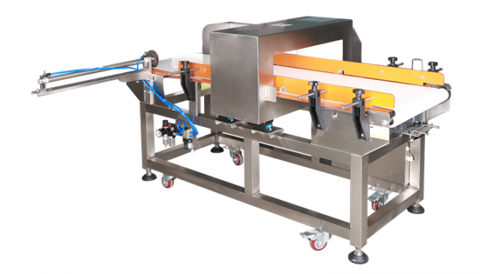 Fabrikpreislebensmittelproduktionsfließband automatischer Förderermetalldetektor mit automatischem Schieberausschuß