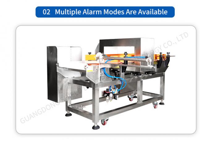 Billige PreisFörderband-Metalldetektormaschine für Nahrung mit automatischem Schieberausschuß